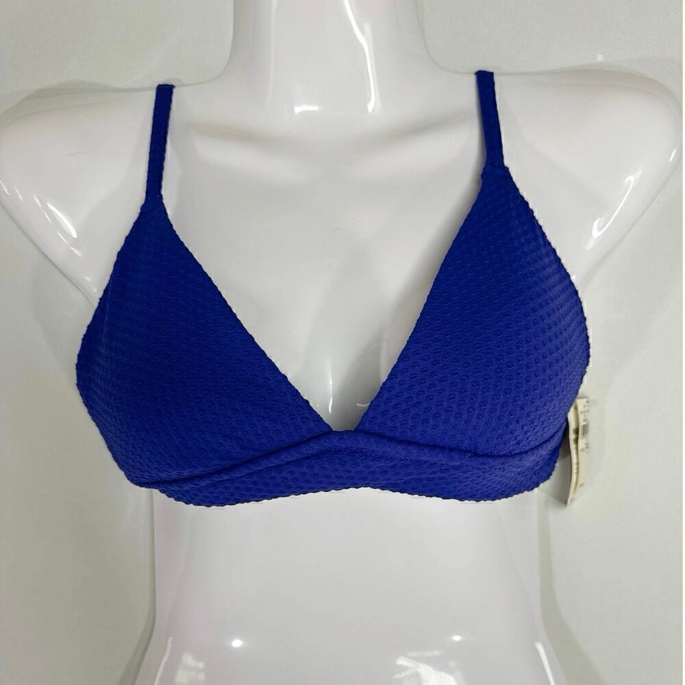 AERIE SWIMWEAR Women's Swim Top Swift Dots Blue XS NWT